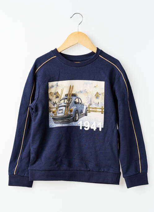 Sweat-shirt manches longues manches longues bleu MAYORAL garcon