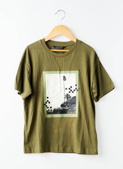 T-shirt coupe droite manches courtes vert NUKUTAVAKE garcon