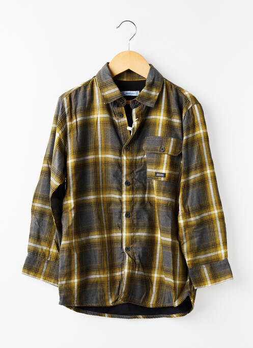 Chemise manches longues fermeture boutonnée sur le devant gris MAYORAL garcon
