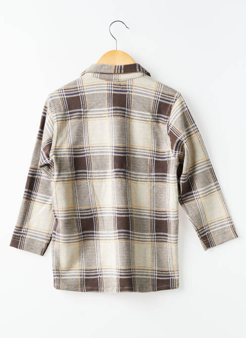 Chemise manches longues coupe droite beige NOPPIES garcon