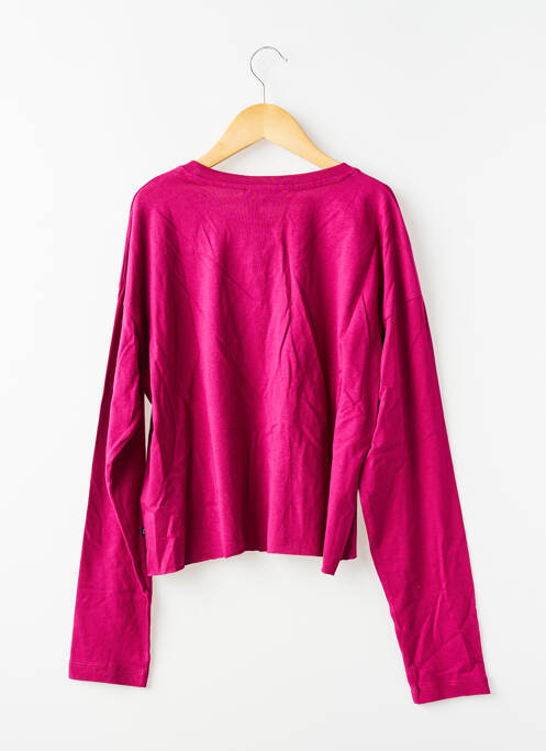 T-shirt coupe droite manches longues violet LE TEMPS DES CERISES fille