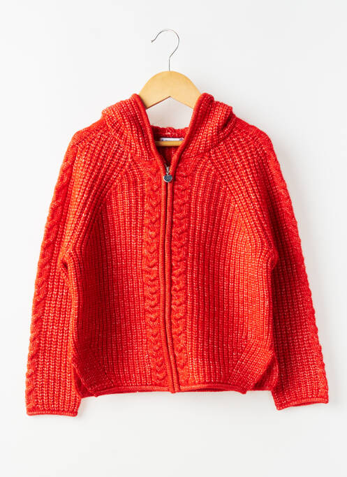 Gilet manches longues coupe droite rouge MAYORAL fille