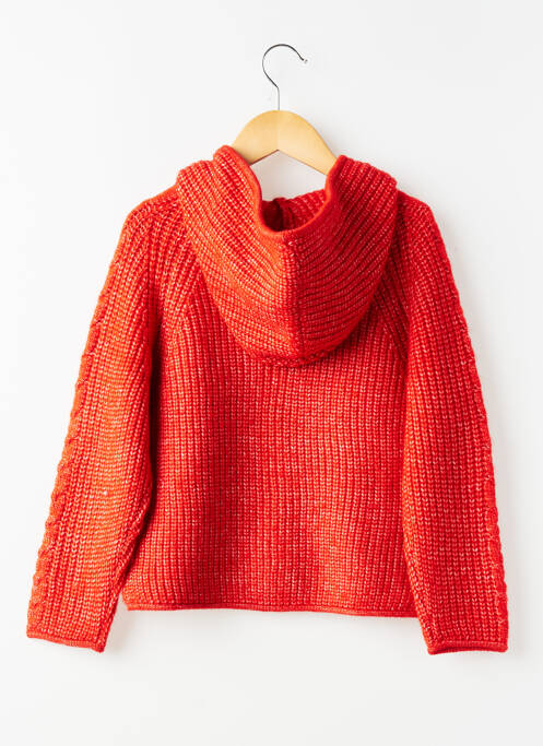 Gilet manches longues coupe droite rouge MAYORAL fille