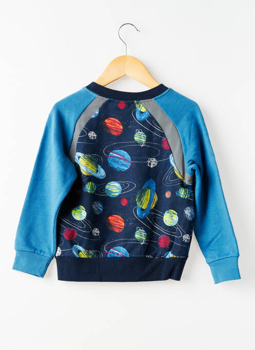 Sweat-shirt imprimé fantaisie manches longues bleu BOBOLI garcon