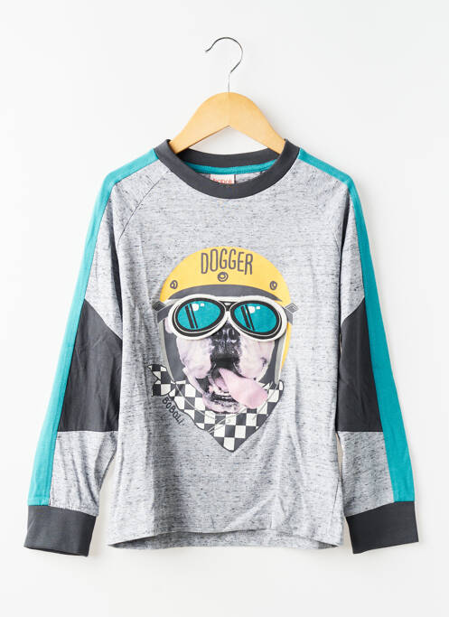 T-shirt manches longues manches longues gris BOBOLI garcon