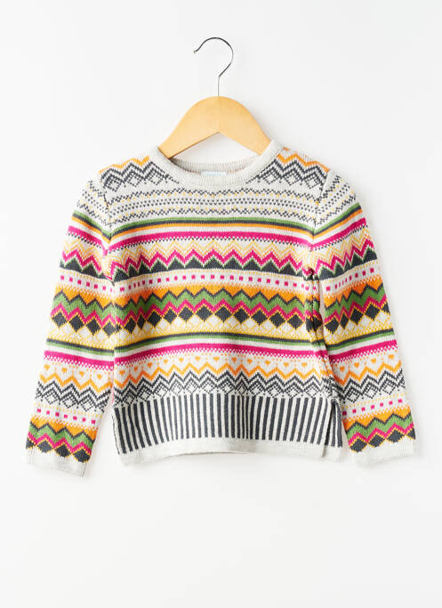 Pull coupe droite manches longues rose BOBOLI fille