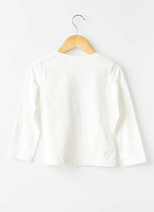 Top coupe droite manches longues blanc MAYORAL fille