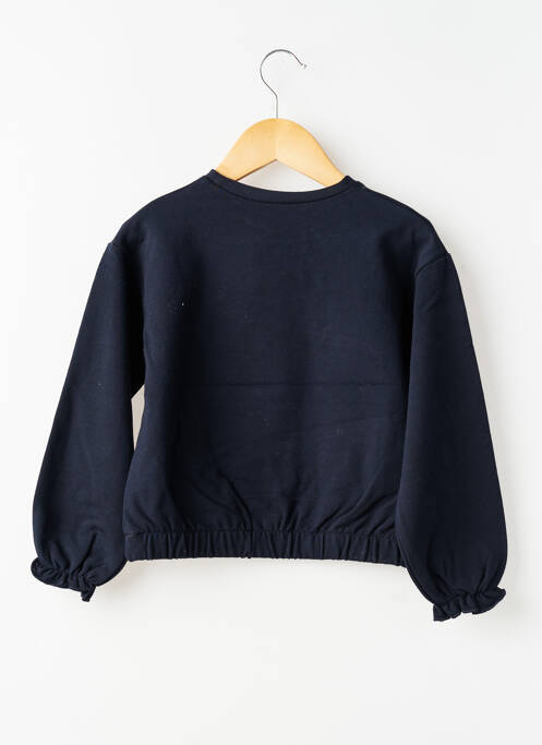 Sweat-shirt broderie manches longues bleu MAYORAL fille