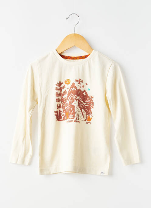 T-shirt manches longues manches longues beige NOPPIES garcon