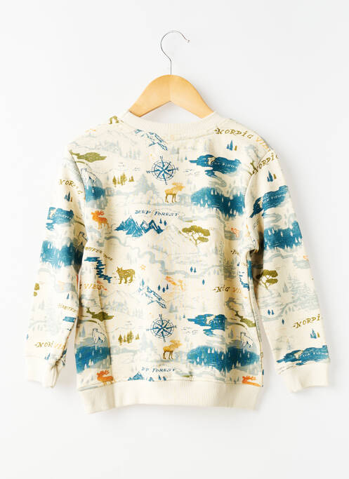 Sweat-shirt imprimé fantaisie manches longues beige NOPPIES garcon