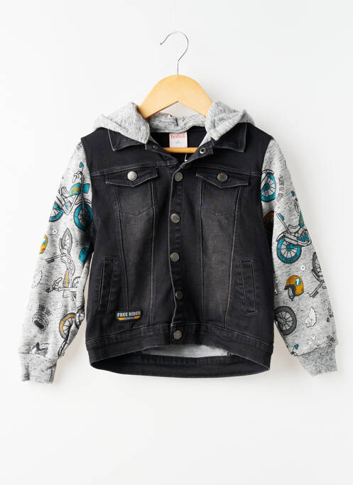 Veste casual manches longues noir BOBOLI garcon