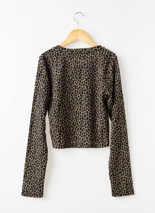 Gilet manches longues coupe droite noir LE TEMPS DES CERISES fille