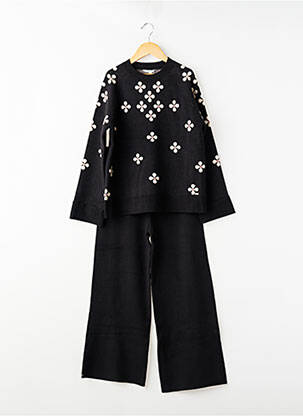 Ensemble pantalon maille fine noir MAYORAL fille