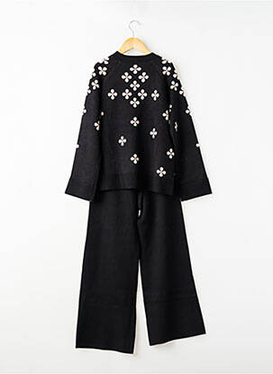 Ensemble pantalon maille fine noir MAYORAL fille