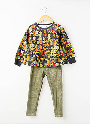Ensemble pantalon maille fine vert BOBOLI fille