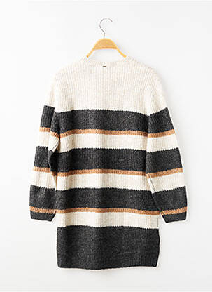 Robe pull maille tricot manches longues blanc MAYORAL fille