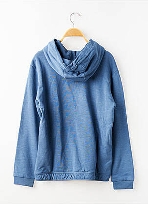 Sweat-shirt à capuche coupe droite manches longues bleu NUKUTAVAKE garçon