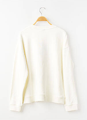 Sweat-shirt coupe droite manches longues blanc LE TEMPS DES CERISES garçon