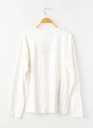 T-shirt manches longues manches longues blanc NUKUTAVAKE garçon