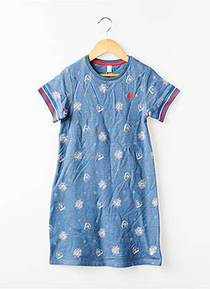 Robe courte imprimé fantaisie manches courtes bleu ESPRIT fille