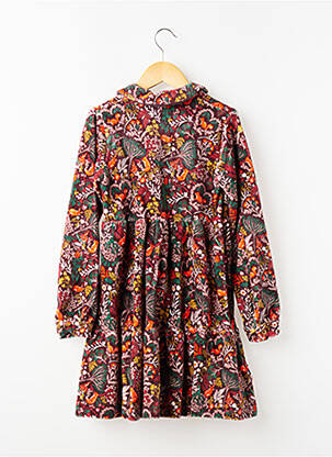 Robe mi-longue manches longues violet BOBOLI fille