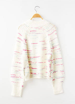 Pull coupe droite manches longues blanc LE TEMPS DES CERISES fille