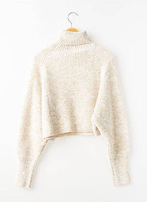 Pull coupe droite manches longues beige LE TEMPS DES CERISES fille