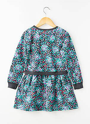 Robe courte manches longues manches longues vert BOBOLI fille