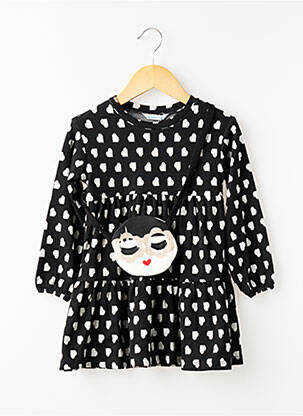 Robe courte manches longues manches longues noir MAYORAL fille
