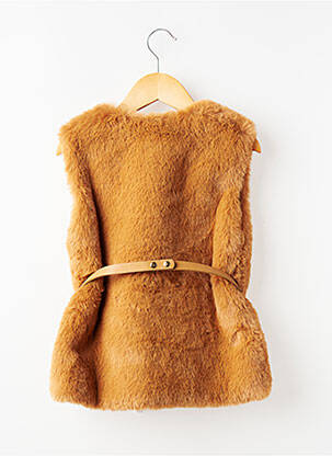 Gilet sans manche col rond marron MAYORAL fille
