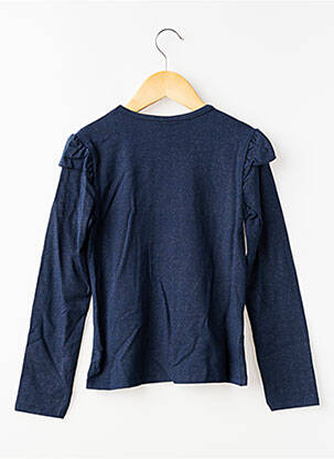 T-shirt stretch manches longues bleu BOBOLI fille