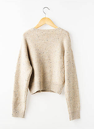 Pull coupe droite manches longues beige MAYORAL fille