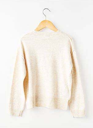 Pull coupe droite manches longues beige MAYORAL fille