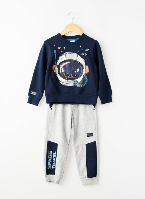 Ensemble pantalon taille élastique bleu BOBOLI garcon