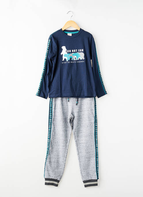 Ensemble pantalon taille élastique bleu BOBOLI garcon