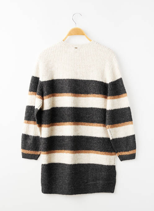 Robe pull maille tricot manches longues blanc MAYORAL fille