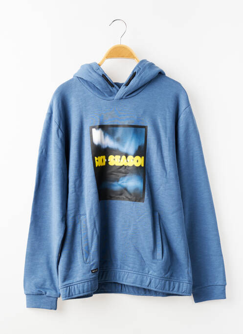 Sweat-shirt à capuche manches longues manches longues bleu NUKUTAVAKE garcon