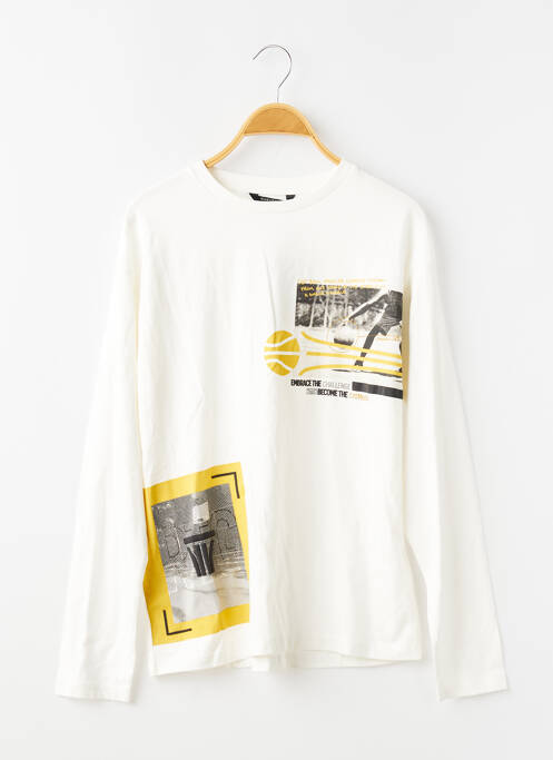 T-shirt manches longues manches longues blanc NUKUTAVAKE garcon