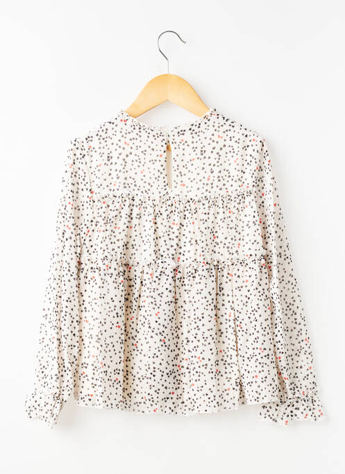 Blouse manches longues manches longues blanc MAYORAL fille