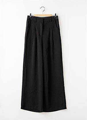 Pantalon large fermeture zippée sous rabat avec crochet taille élastique noir LE TEMPS DES CERISES fille