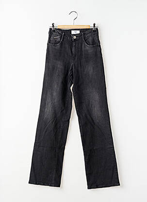 Jeans coupe droite stretch noir LE TEMPS DES CERISES fille