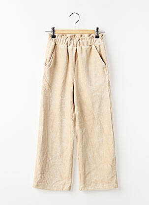 Pantalon droit tissage velours taille ajustable beige MAYORAL fille