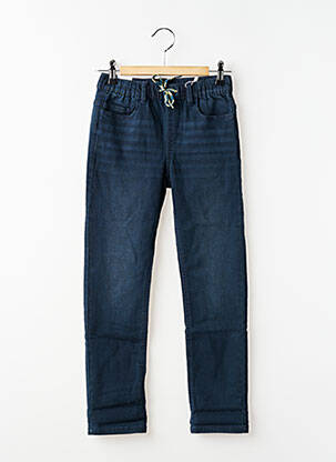 Pantalon droit coupe droite taille élastique bleu MAYORAL garcon