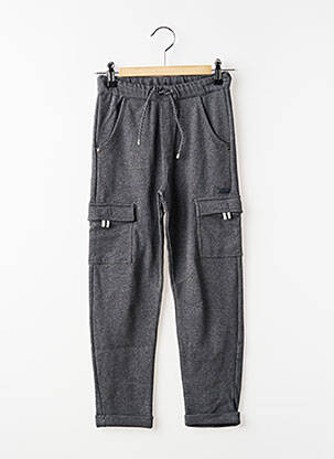 Jogging tissage chiné taille élastique gris BOBOLI garcon