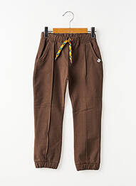 Jogging stretch taille élastique marron NOPPIES garcon