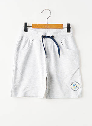 Bermuda taille élastique taille élastique gris 3 POMMES garçon