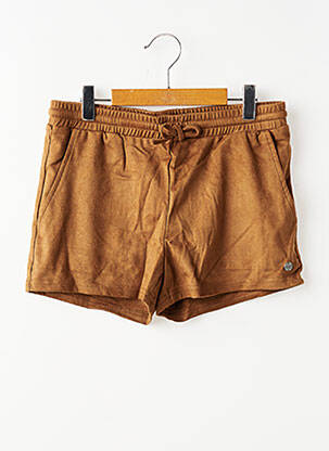 Short stretch taille élastique marron BECKARO fille