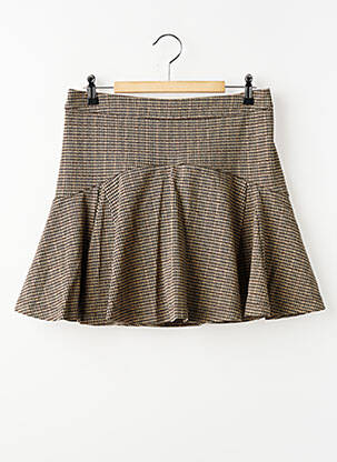 Jupe short stretch marron LE TEMPS DES CERISES fille