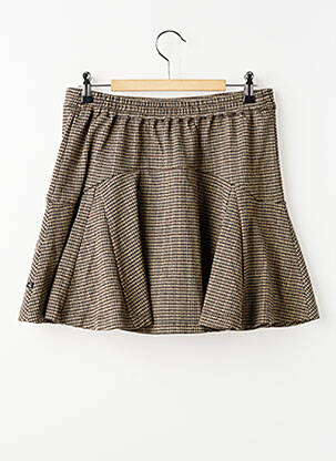 Jupe short stretch marron LE TEMPS DES CERISES fille