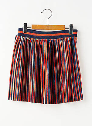 Jupe courte coupe droite orange BOBOLI fille